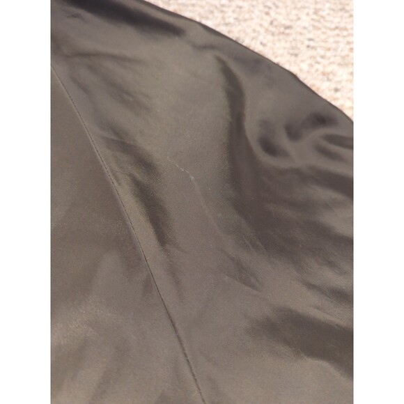 Free People Midnight Bomber Jacket Womens Large Green Full Zip Satin - Picture 8 of 9